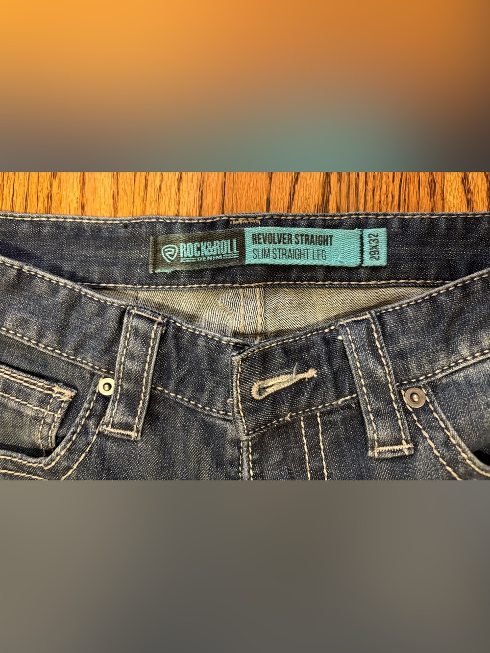 Rock & Roll Denim Revolver Slim Straight Leg Jeans